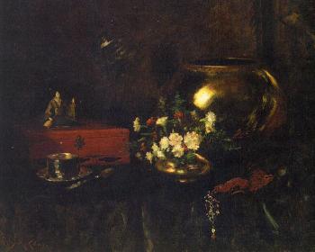 威廉 梅裡特 查斯 Still Life with Brass Bowl